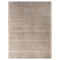 Nature Harmony Gray Hand-Knotted Rug (tapis noué à la main)