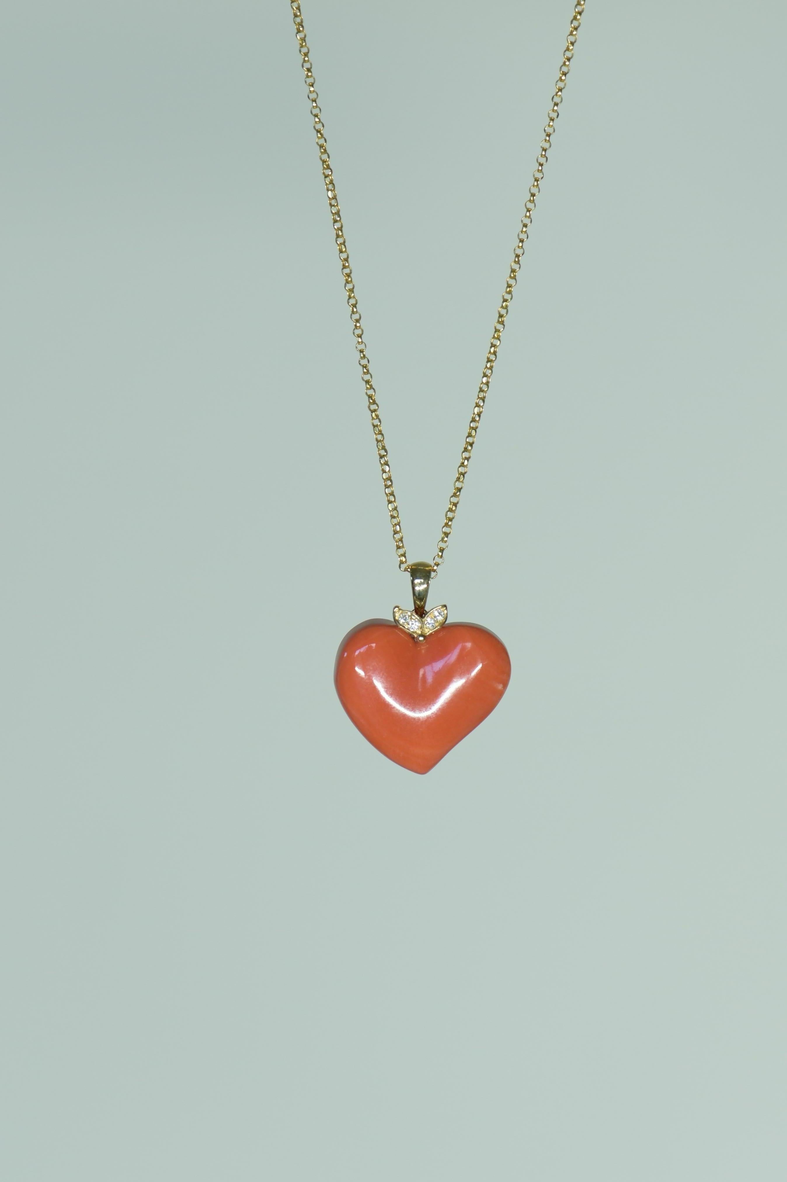 little red heart necklace