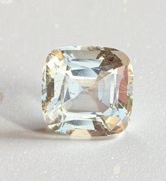 Natural Heliodor Gemstone: 13.45 Carat Cushion Cut Pakistan Origin
