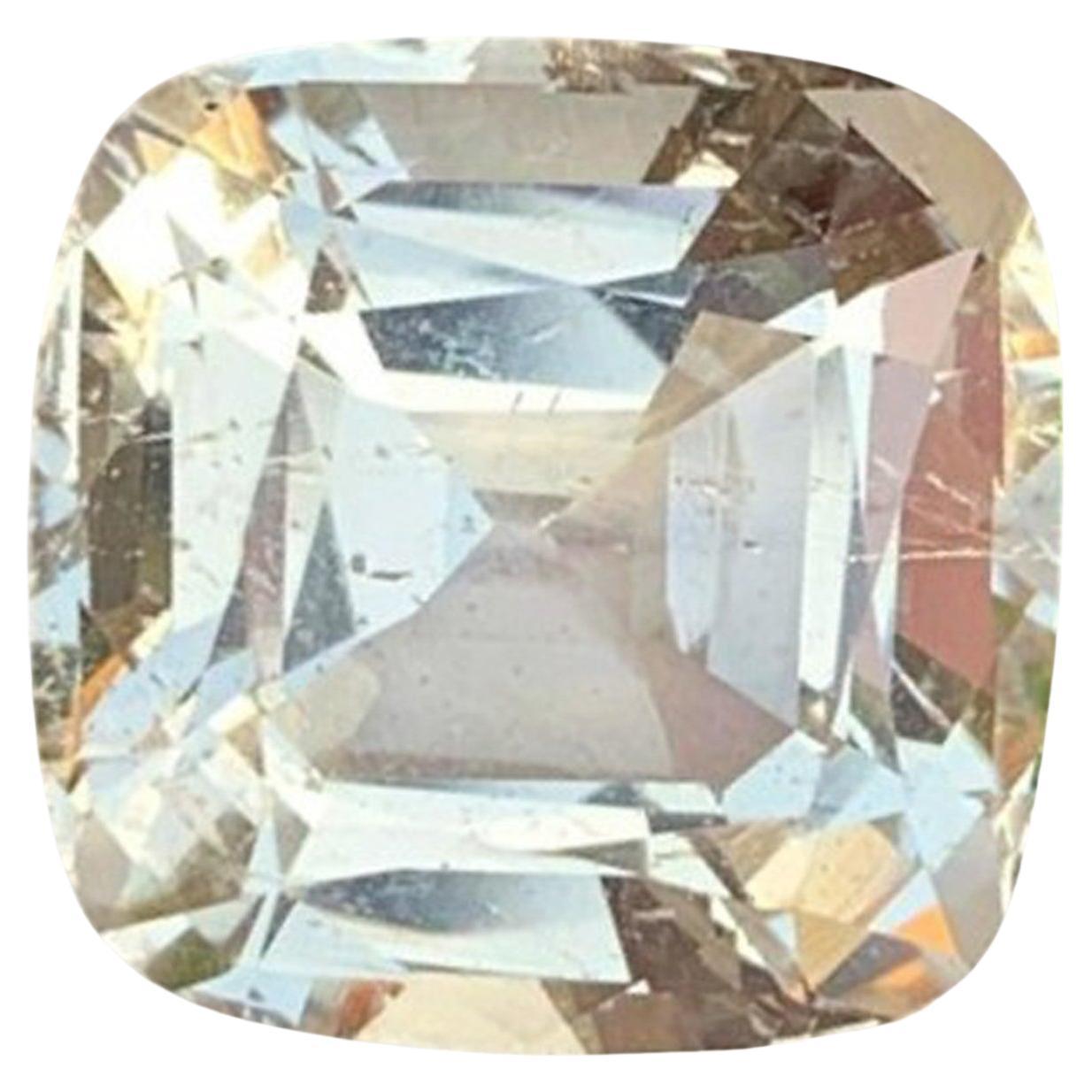 Natural Heliodor Gemstone: 13.45 Carat Cushion Cut Pakistan Origin For Sale