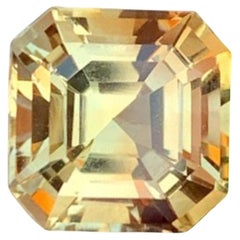 Natürlicher Heliodor Edelstein: 9,19 Karat Asscher-Schliff Pakistan Herkunft