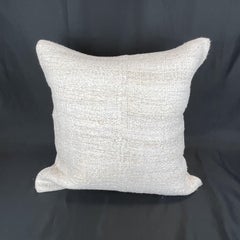 Natural Hemp Pillow Cover Solid White 20" x 20"