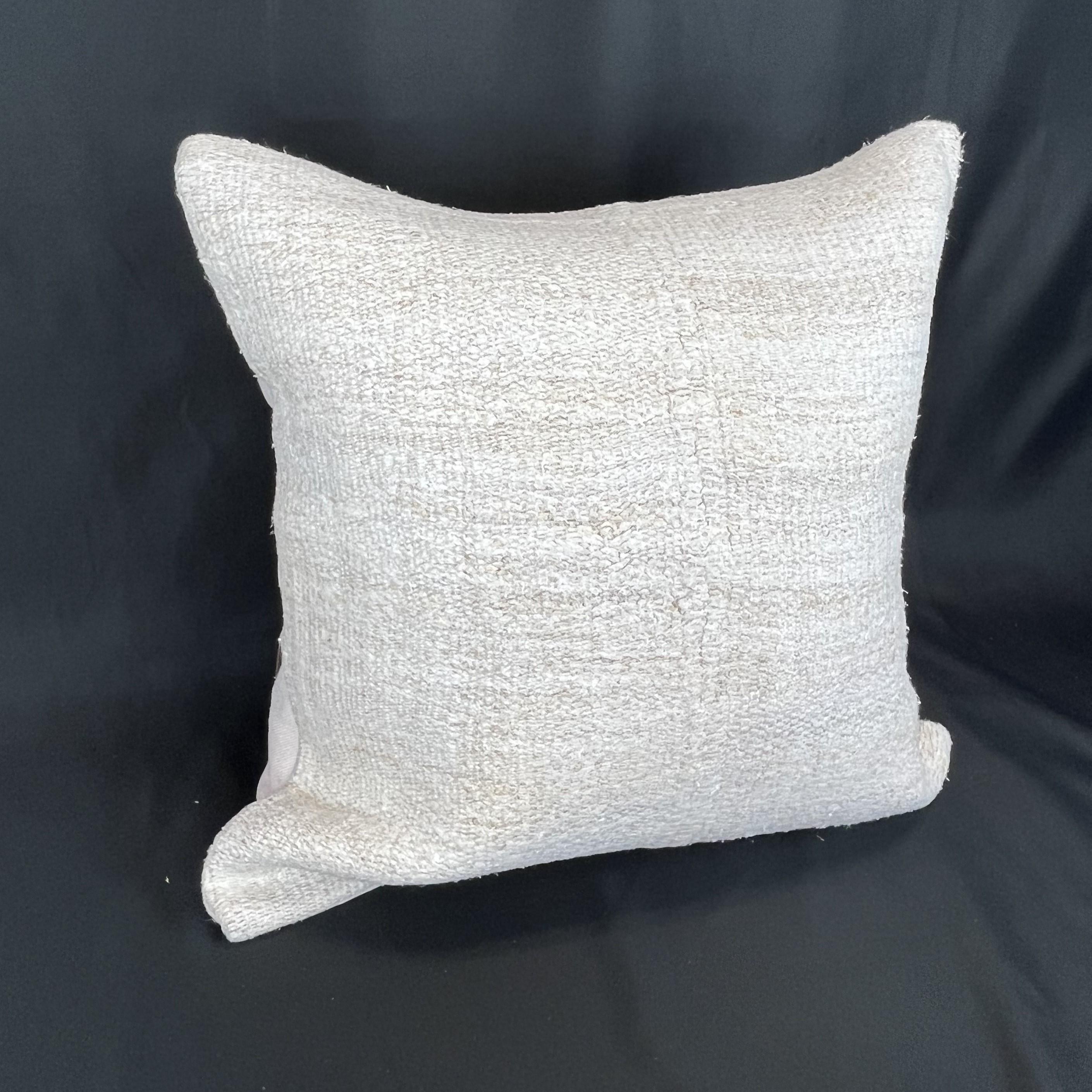 Modern Natural Hemp Pillow Cover Solid White 20