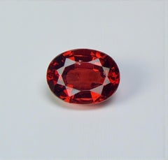 Natural Himalaya Garnet Gemstone: 1.49 Carat January Birthstone For Ring Making