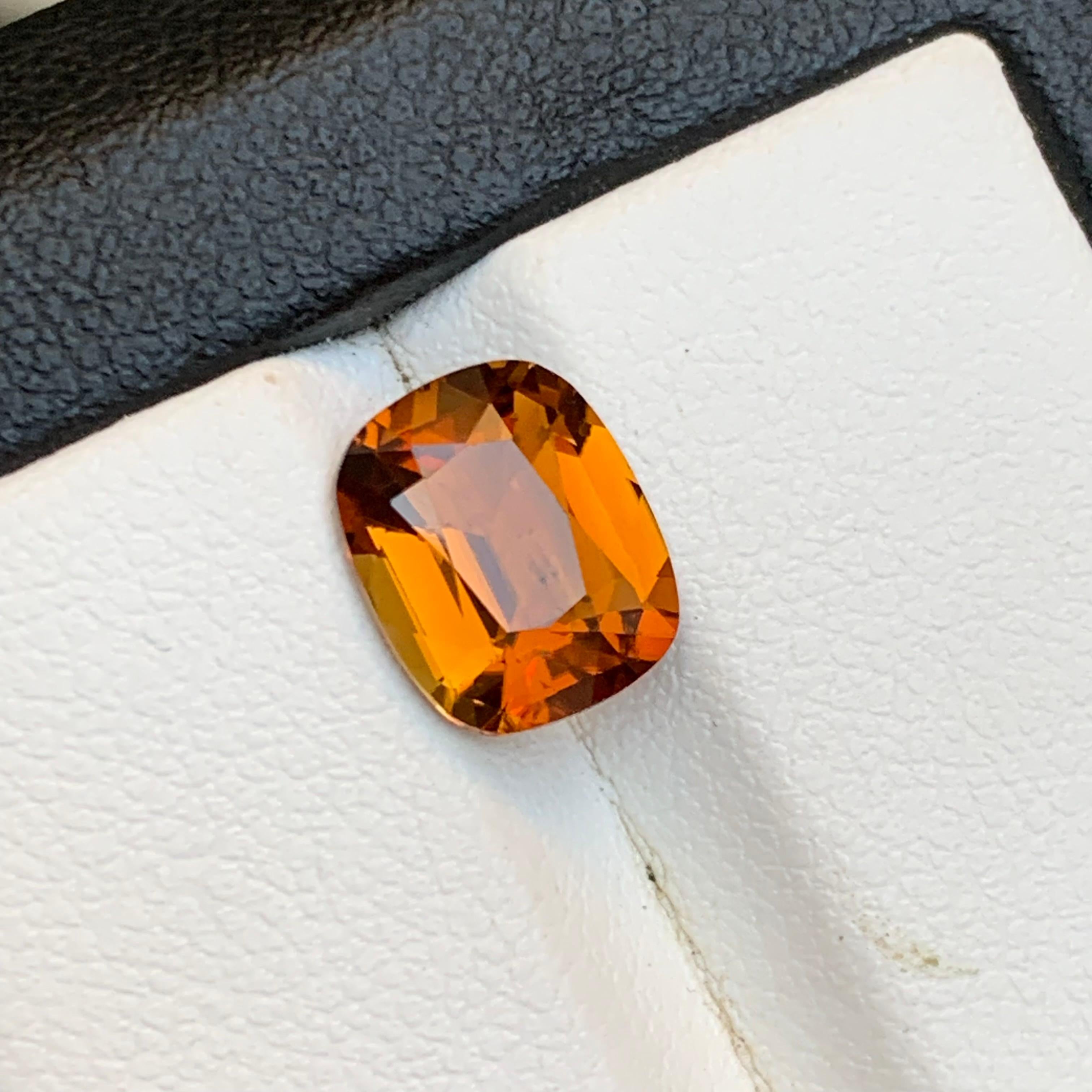 Tormalina marrone miele naturale da 2,38 carati taglio cuscino per anello in vendita 5