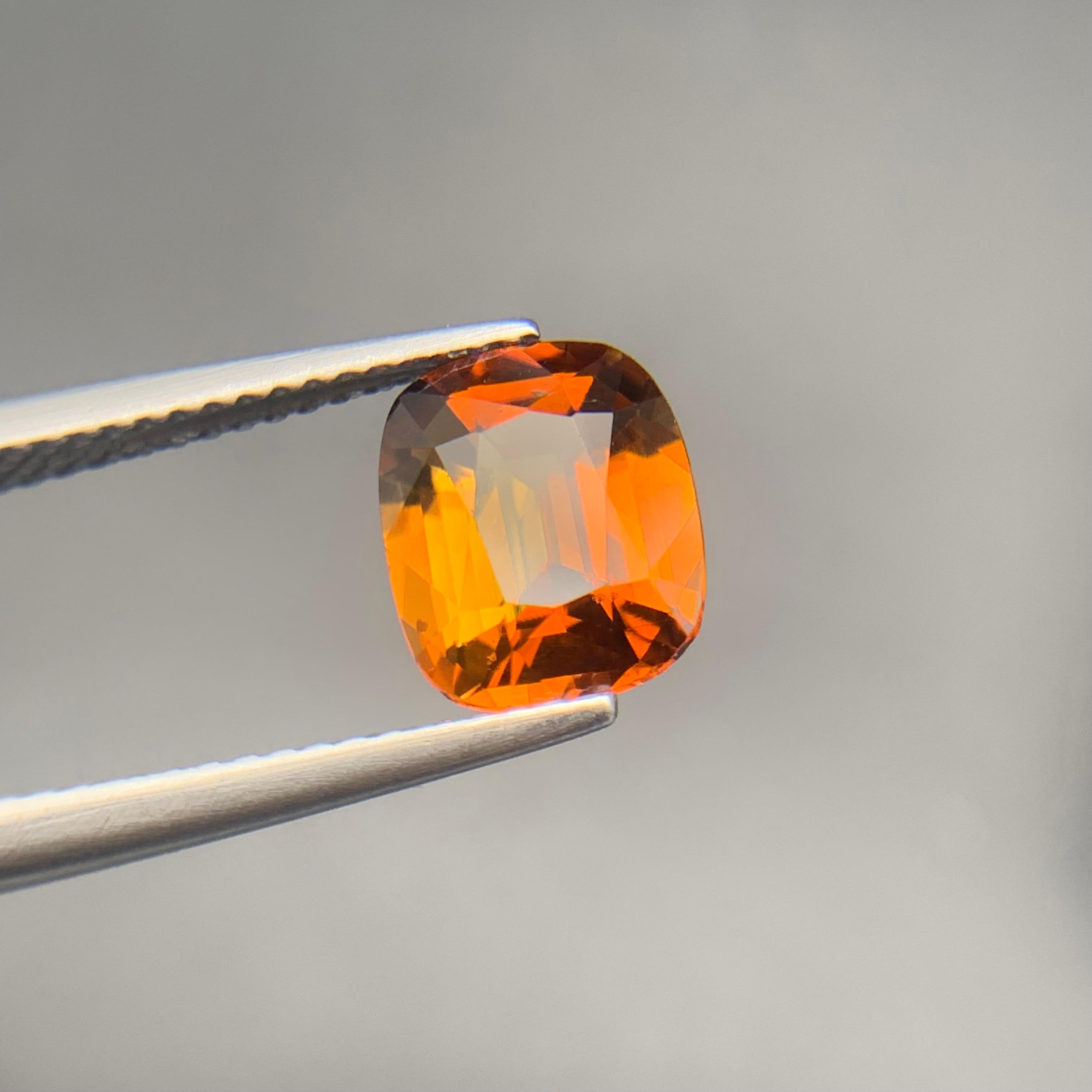 Tormalina marrone miele naturale da 2,38 carati taglio cuscino per anello in vendita 6