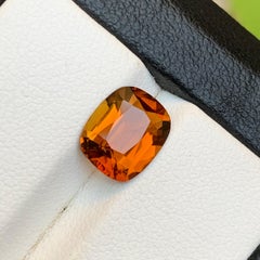 Natural Honey Brown Tourmaline 2.38 Ct Carat Cushion Cut Loose Gemstone for Ring