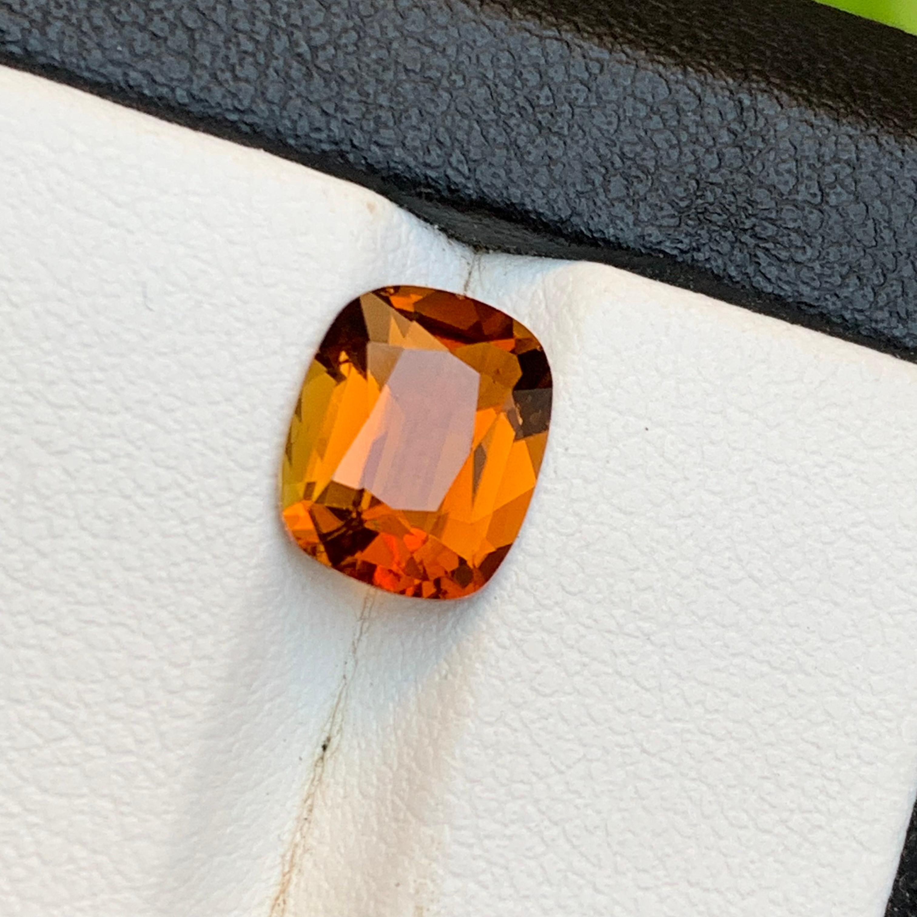 Tormalina marrone miele naturale da 2,38 carati taglio cuscino per anello In condizioni Nuovo in vendita a Peshawar, PK