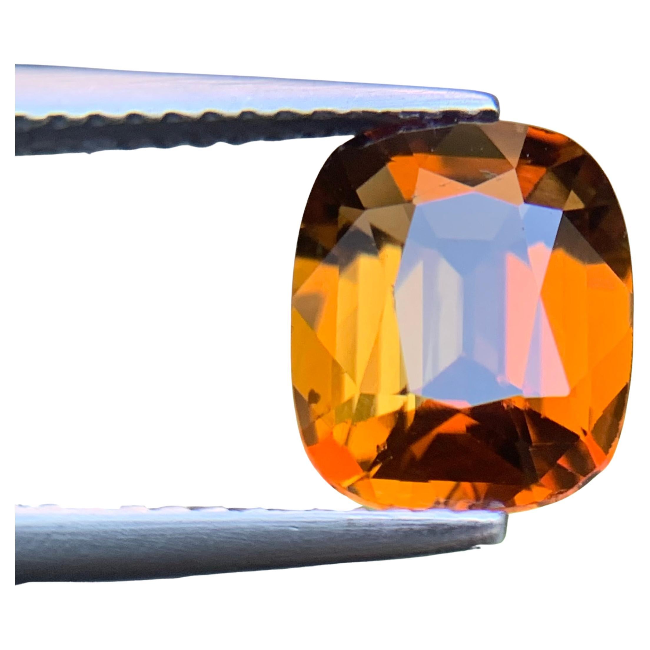 Turmalina natural marrón miel 2,38 quilates talla cojín gema suelta para anillo