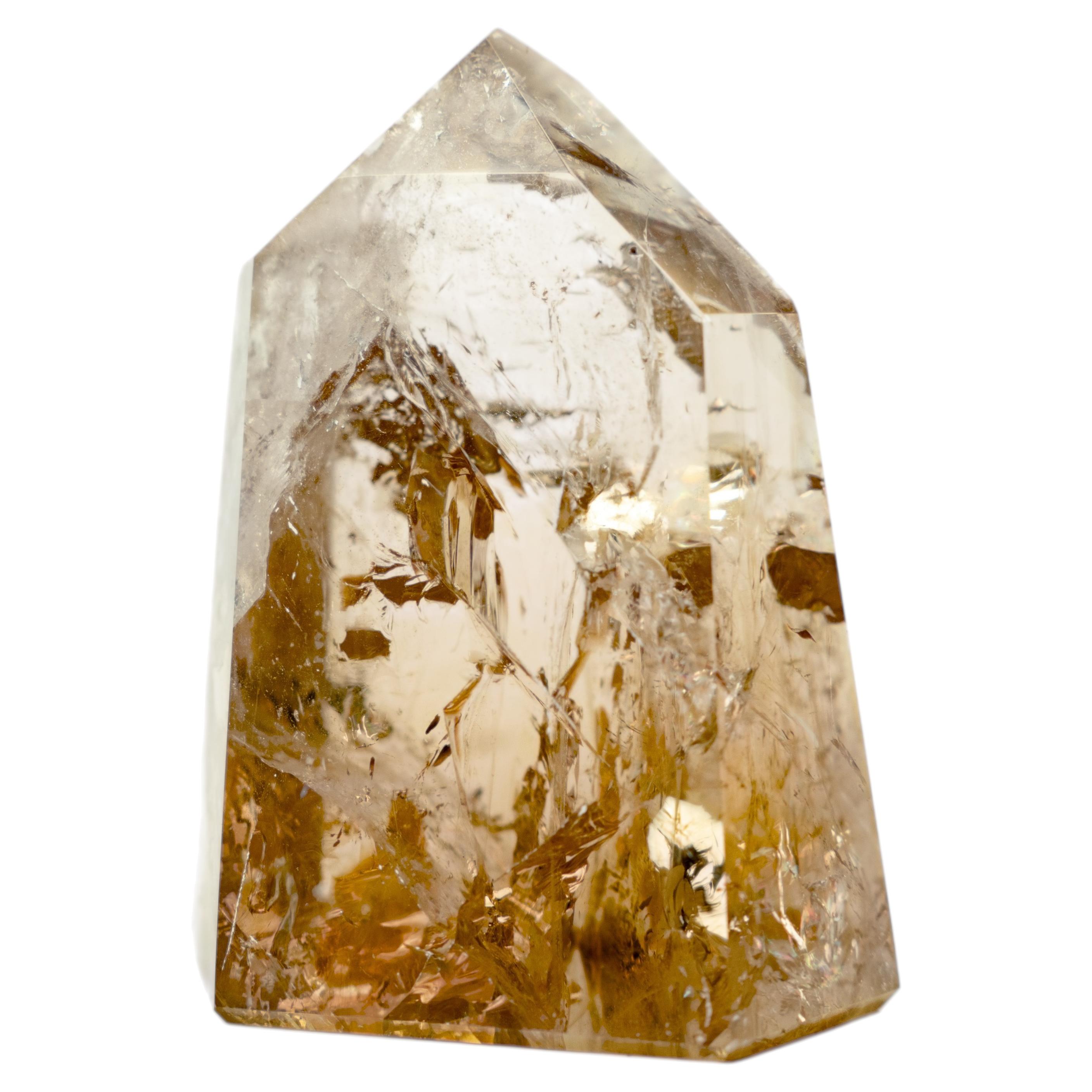 Natural Honey-Gold Citrine Quartz Generator Point