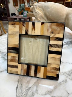Natural Horn Mosaic Inlay Square Photo Frame Medium
