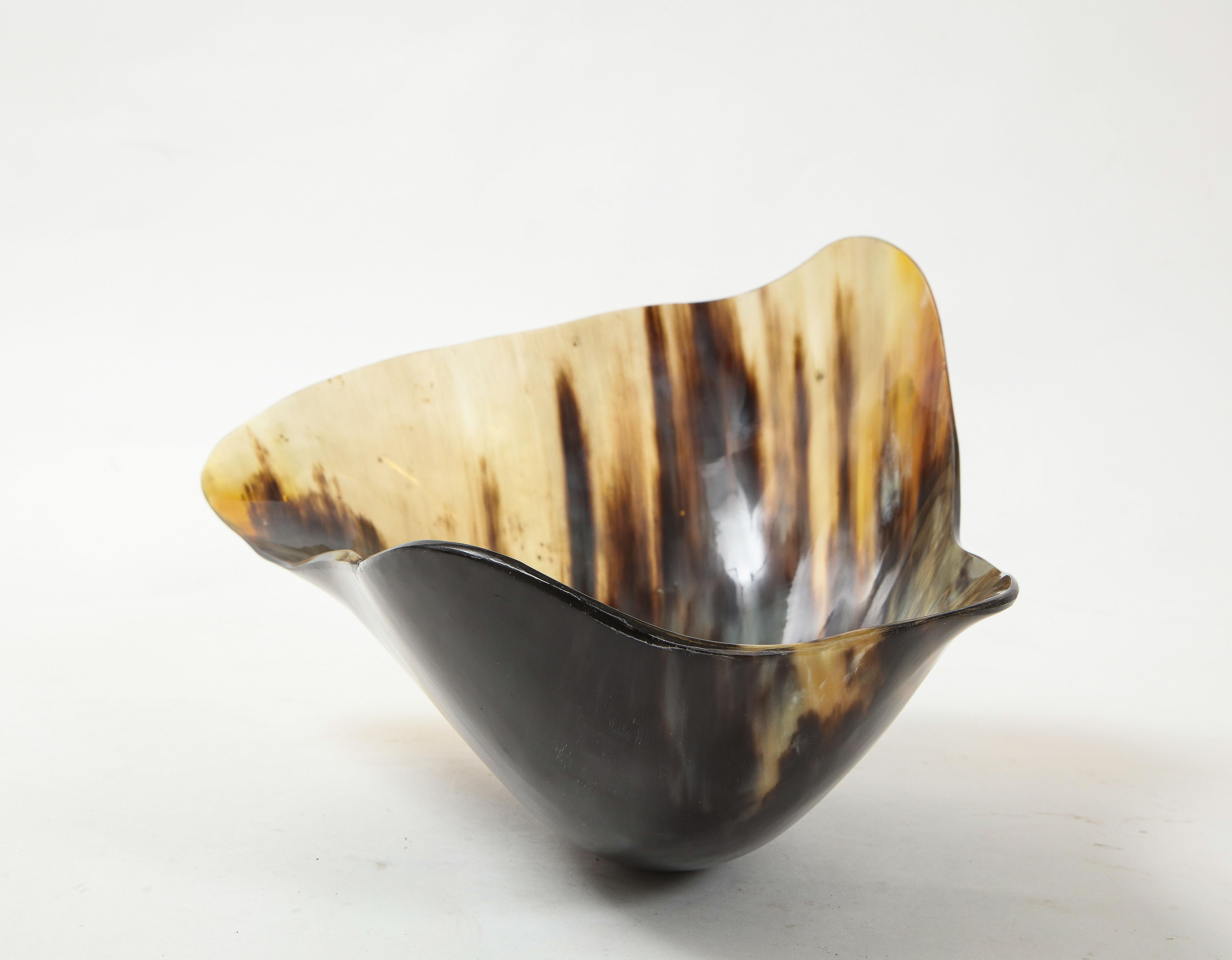 Natural Horn Vessel In New Condition For Sale In New York, NY