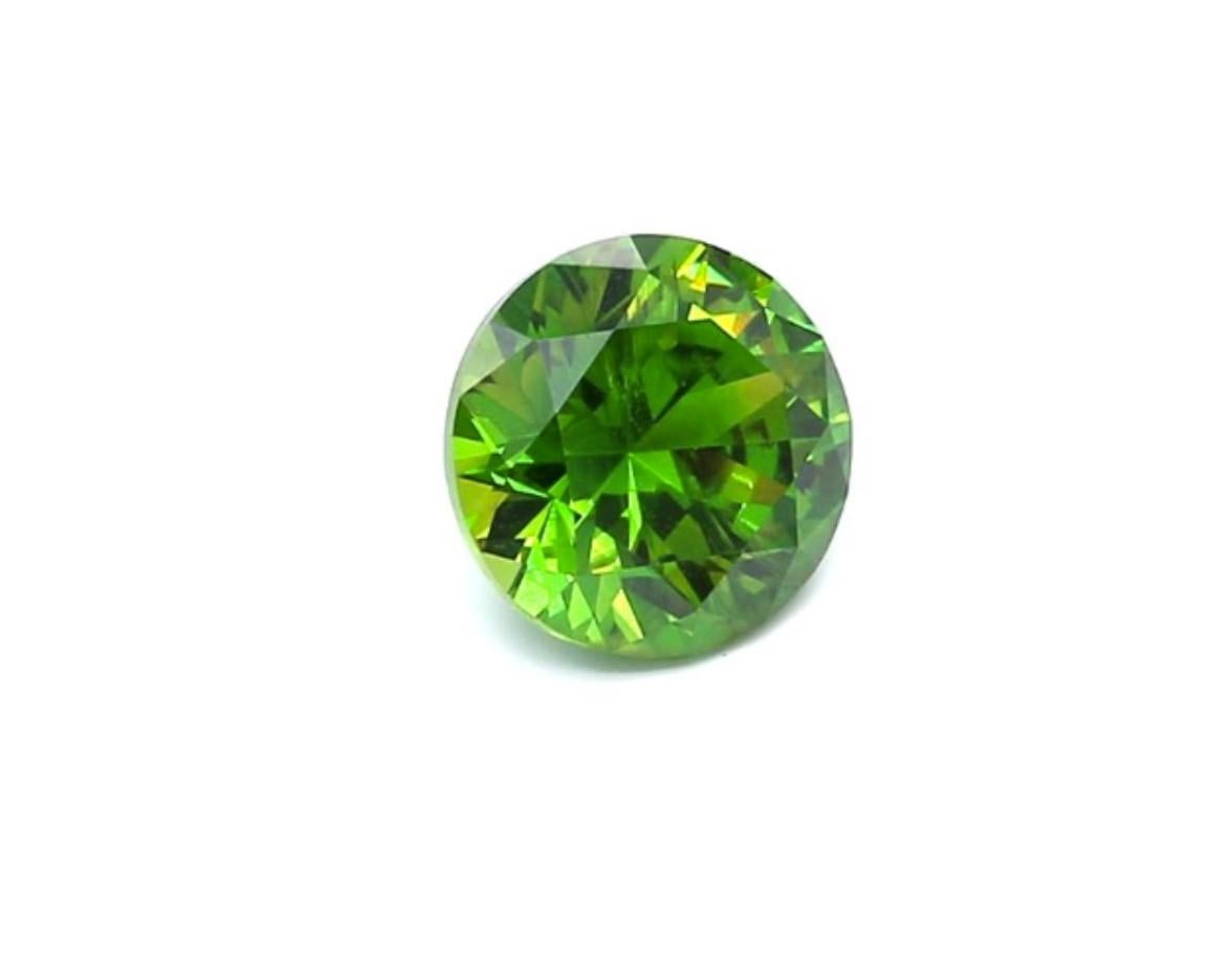 Russian Empire Natural Horsetail 1.4 Ct Russian Demantoid Loose Gemstone ICL Certified