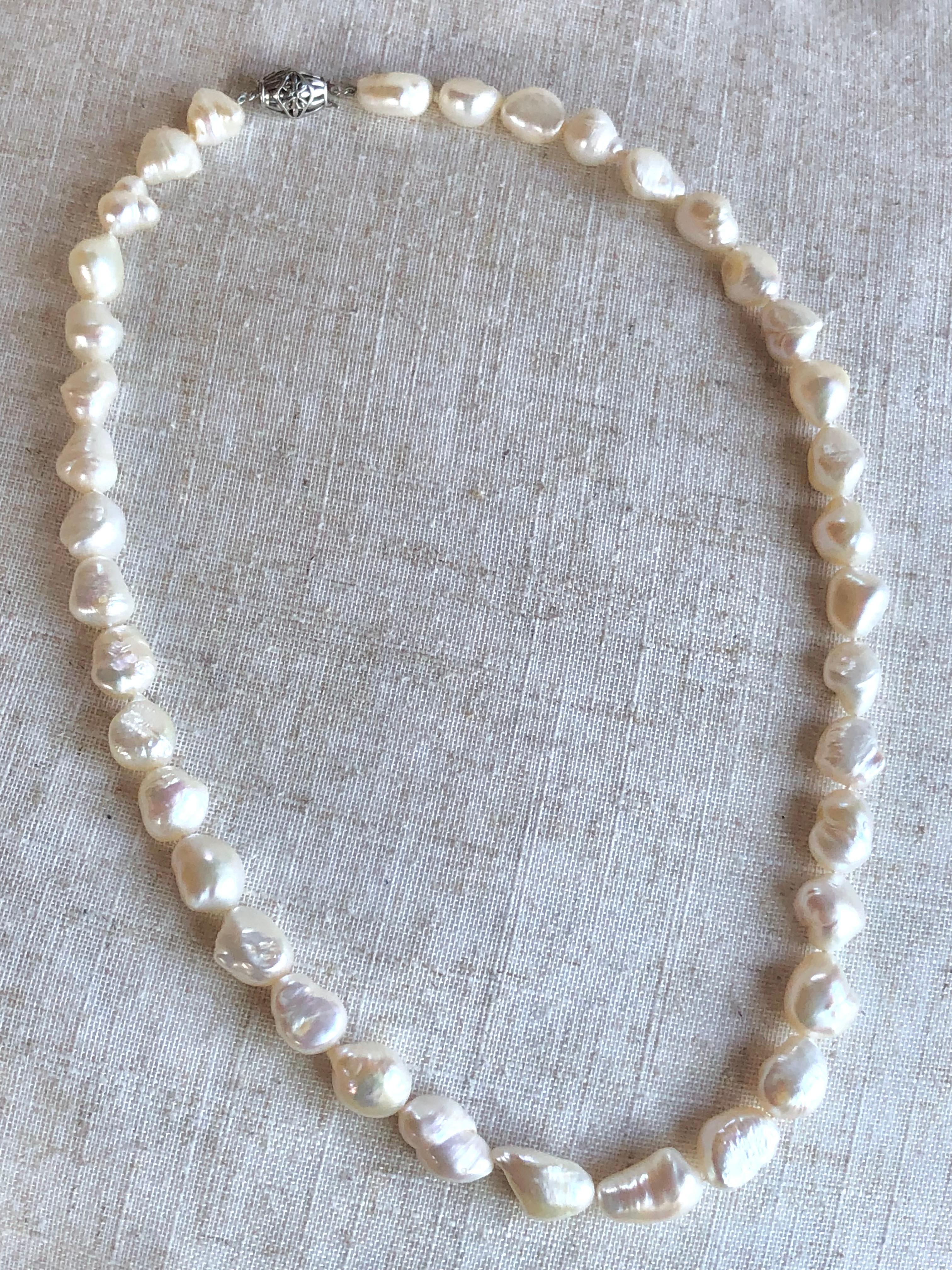 Natural Huge Baroque Pearl Necklace 24in 1