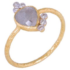 Natural Ice Diamond Ring 18K gold