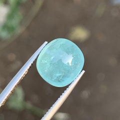 Natural Icy Blue Color Tourmaline Cabochon for Pendant & Ring Jewelry 12mm