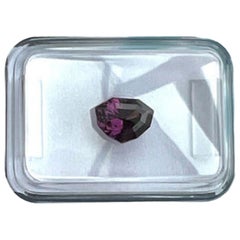 Natural IGI Certified Deep Purple Spinel 1.13ct Fancy Shield Cut 7.4x5.7mm