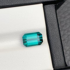 Natural Indicolite Tourmaline Emerald Cut Blue Gemstone For Ring Jewellery 8mm