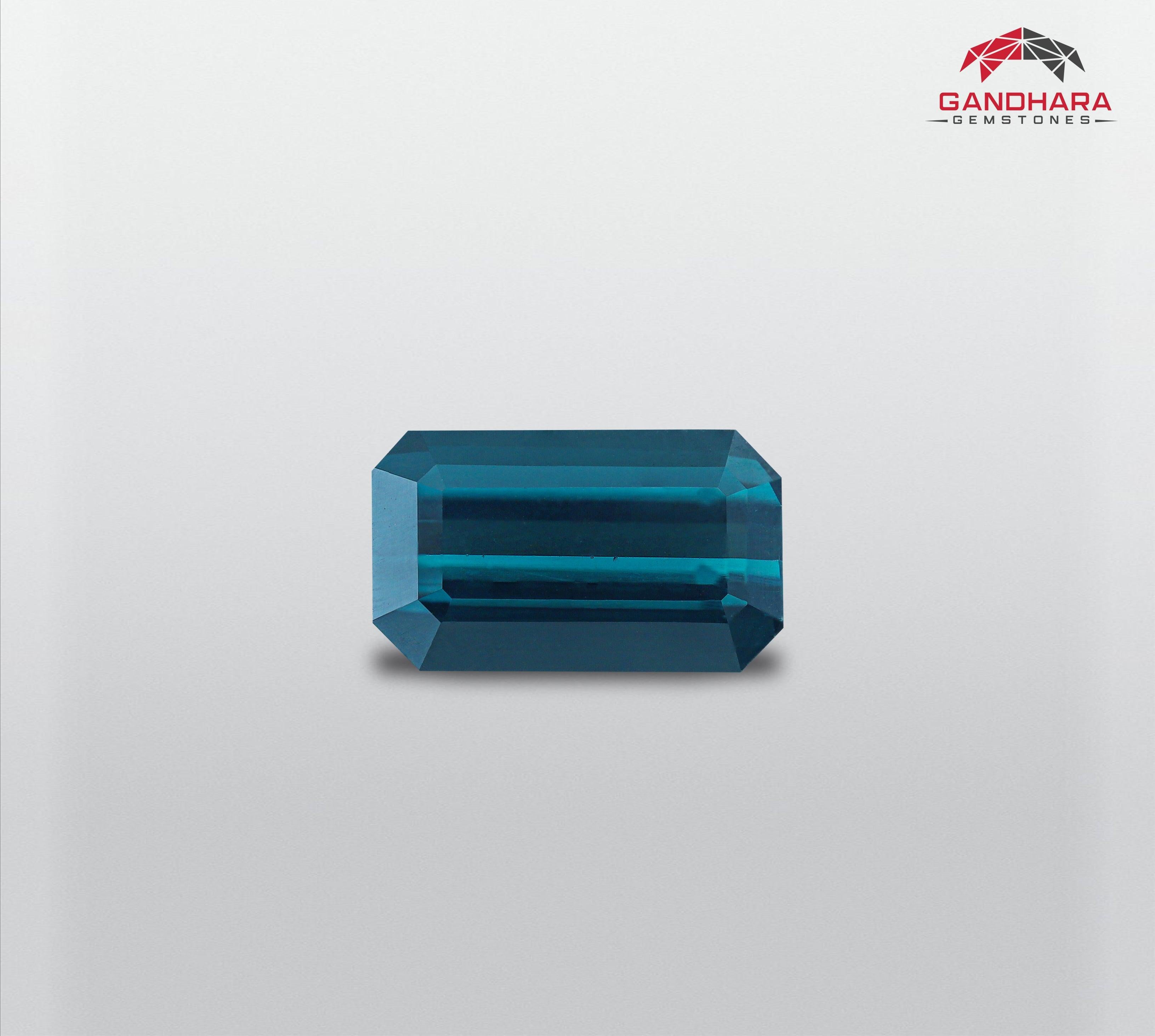 Natural Indicolite Tourmaline Stone of 2.45 carats from Afghanistan has a wonderful cut in a Octagon shape, incredible Greenish Blue colour. Great brilliance. This gem is totally eye-clean.

Product Information:
GEMSTONE TYPE:	Natural Indicolite