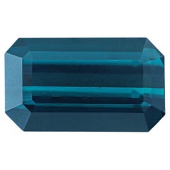 Pierre de tourmaline indicolite naturelle de 2,45 carats pour la bijouterie