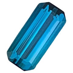 Tourmaline bleue à l'encre naturelle pour bijoux 1,35 ct Pierre précieuse scintillante pour bijoux 