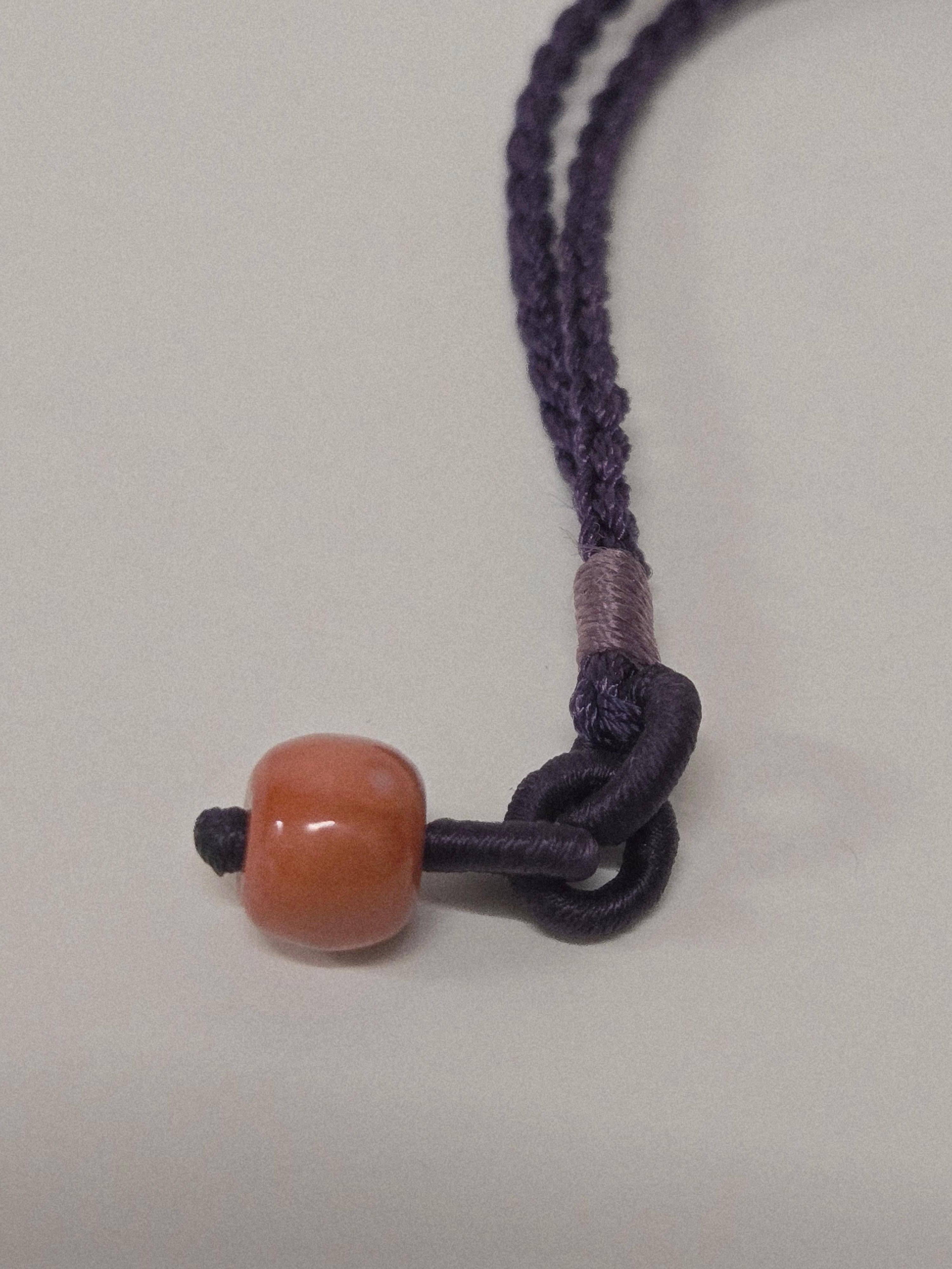 Collana fatta a mano in giada naturale con testa di drago intagliata e perline di corallo in vendita 10
