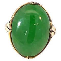 Antique Natural Jade Ring