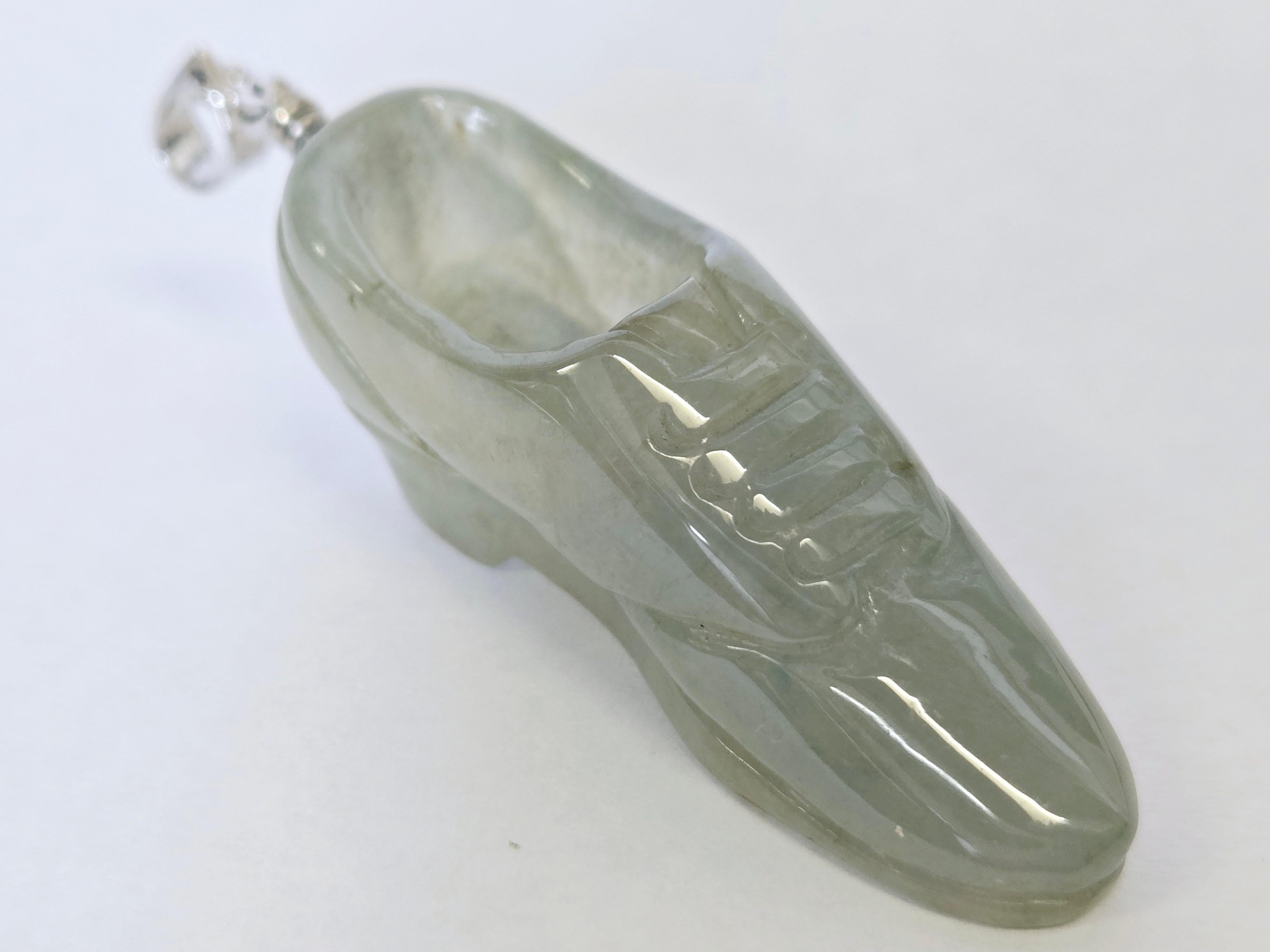 Pendentifs Paire de breloques pour chaussures en Jade Naturel en vente 7