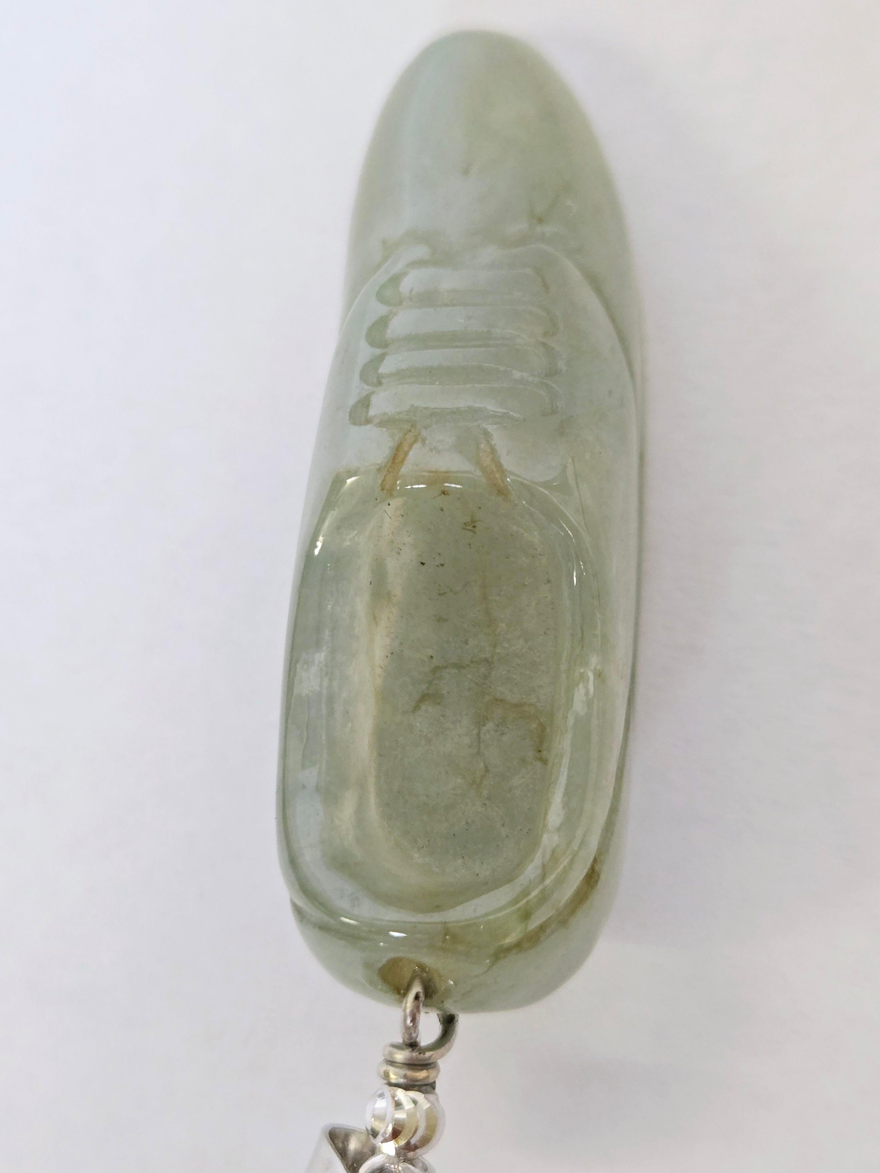 Pendentifs Paire de breloques pour chaussures en Jade Naturel en vente 11