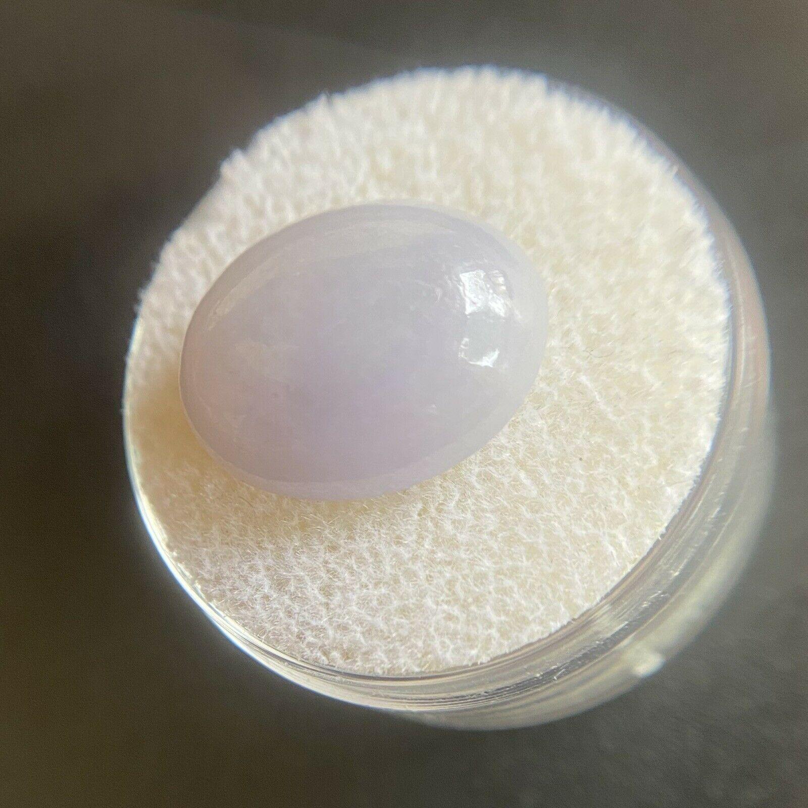 Natural Jadeite 12.91ct Lavender Untreated Lilac Violet Jade ‘A’ Grade Certfied In New Condition In Birmingham, GB
