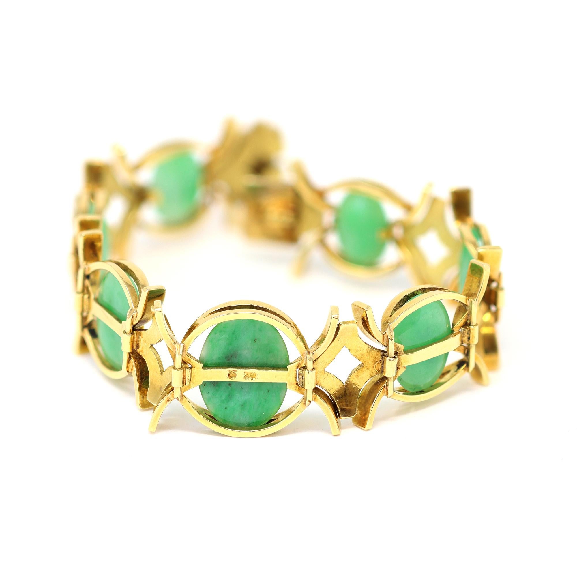 jade and gold bracelets