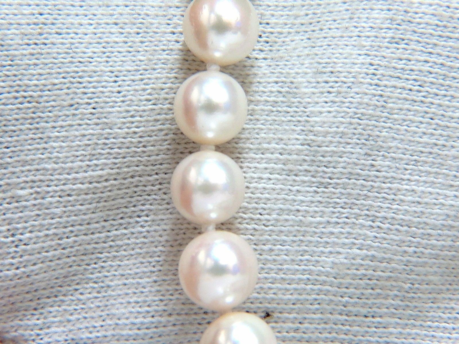 7.3mm Natural Japanese Pearls Necklace

AAA Quality

Endless necklace / can be worn as double wrap

Necklace: 34 inch long.