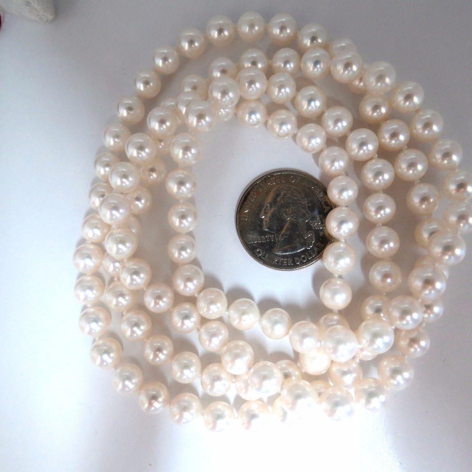 natural pearls endless necklace