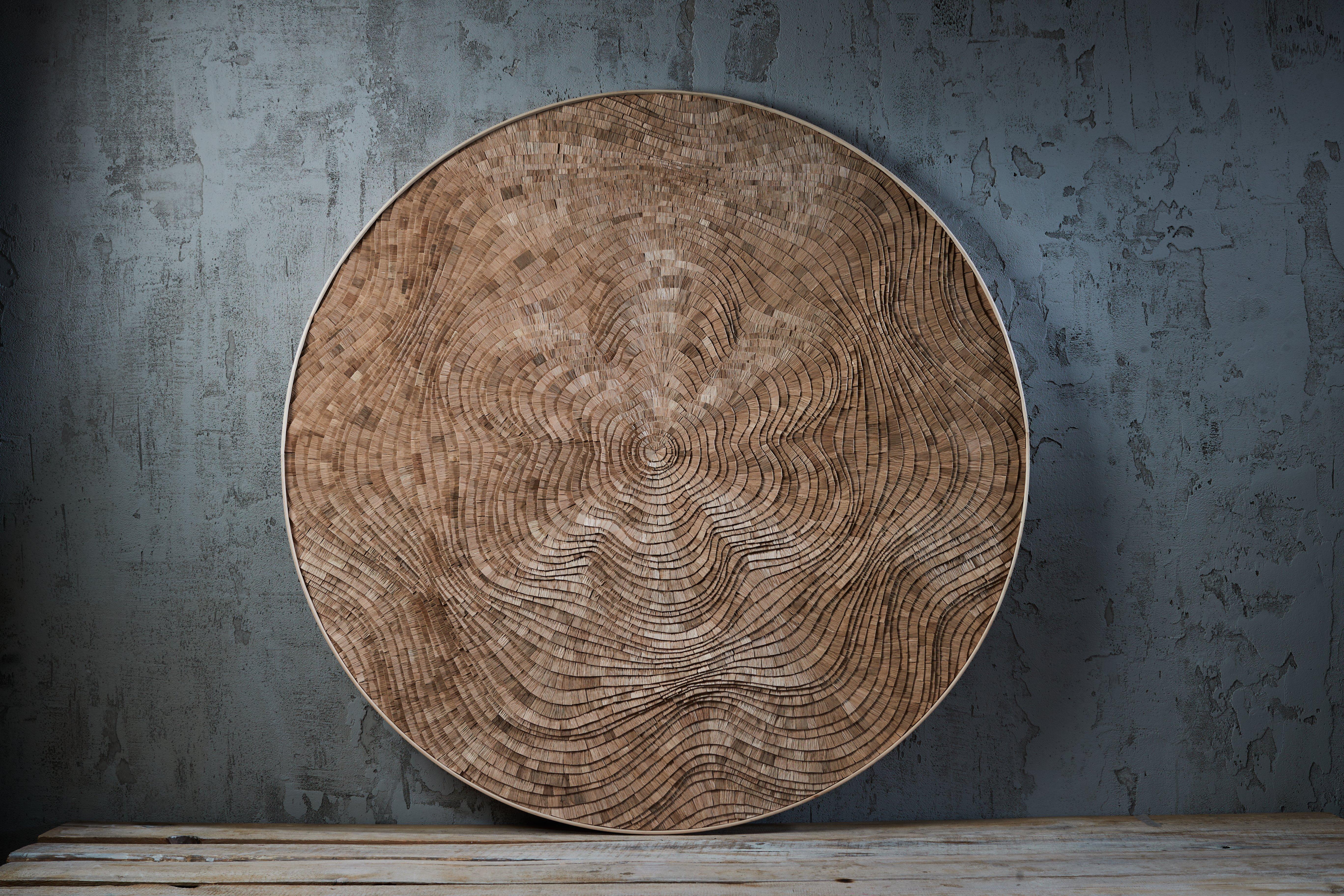 Natural Kolo Wall Decoration by TOR-Design
Dimensions: Ø 122 cm.
Materials: Oak and birch plywood.

Our family-owned company, Tor Design, was founded by Dmitrii Solodchenko in 1990. From the very beginning, we embarked on a captivating journey into