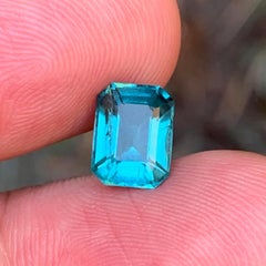 Natural Lagoon Blue Tourmaline Emerald Cut 2.26 Carat Loose Gemstone for Ring