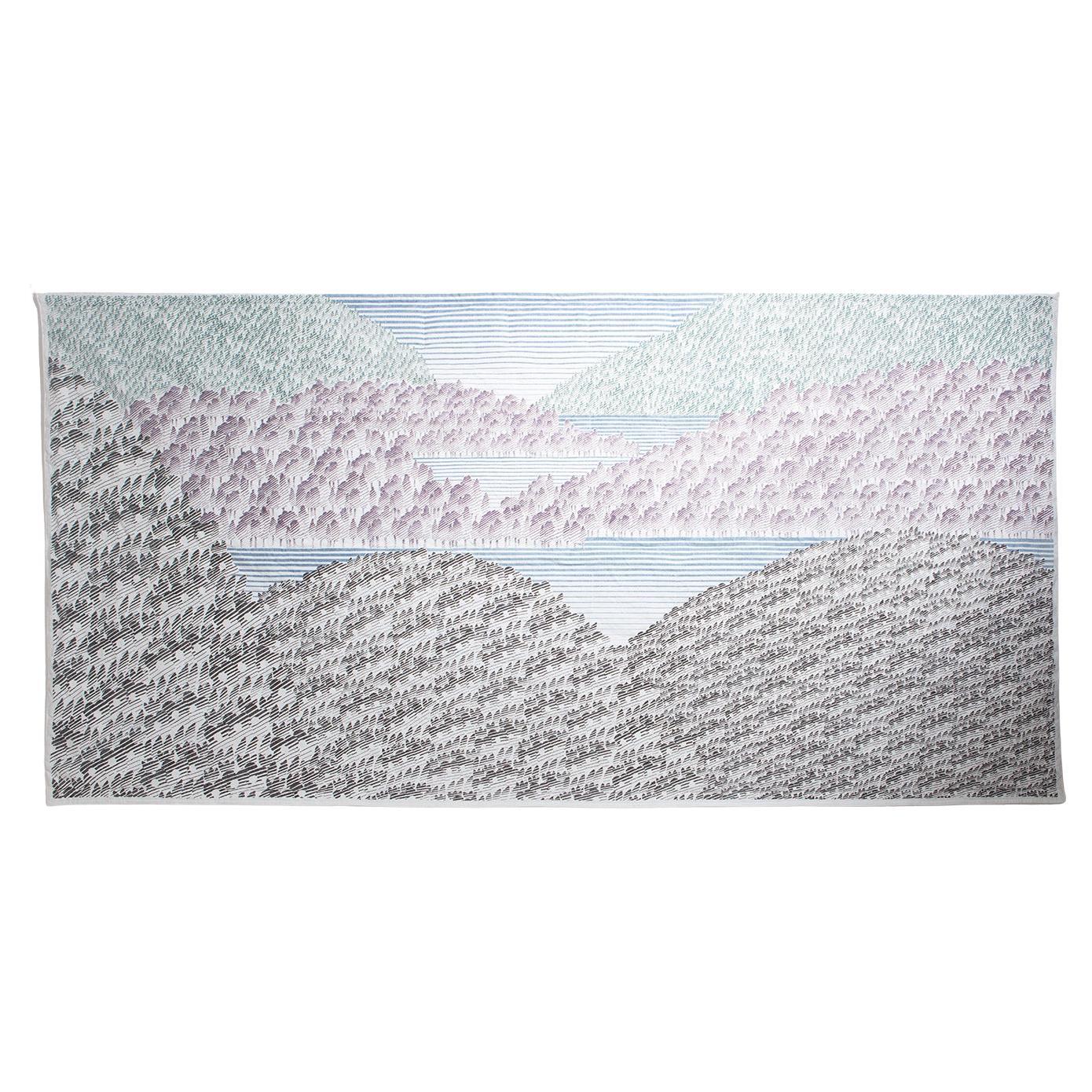 Natural Landscape "Arazzo" by Enzo Mari and Elio Mari for Interflex, Italy, 1993 For Sale