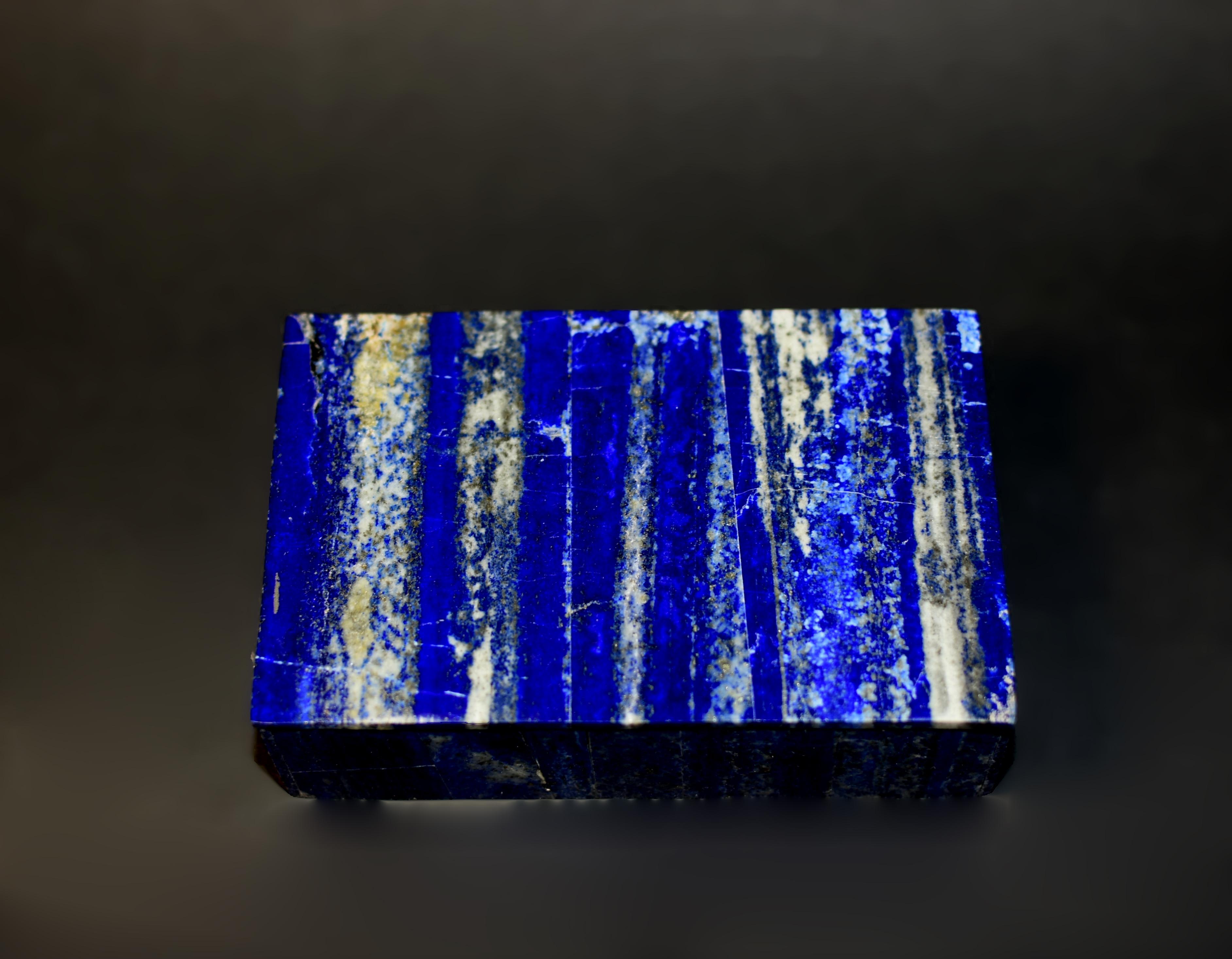 Natural Lapis Lazuli Box Beech Forest 2