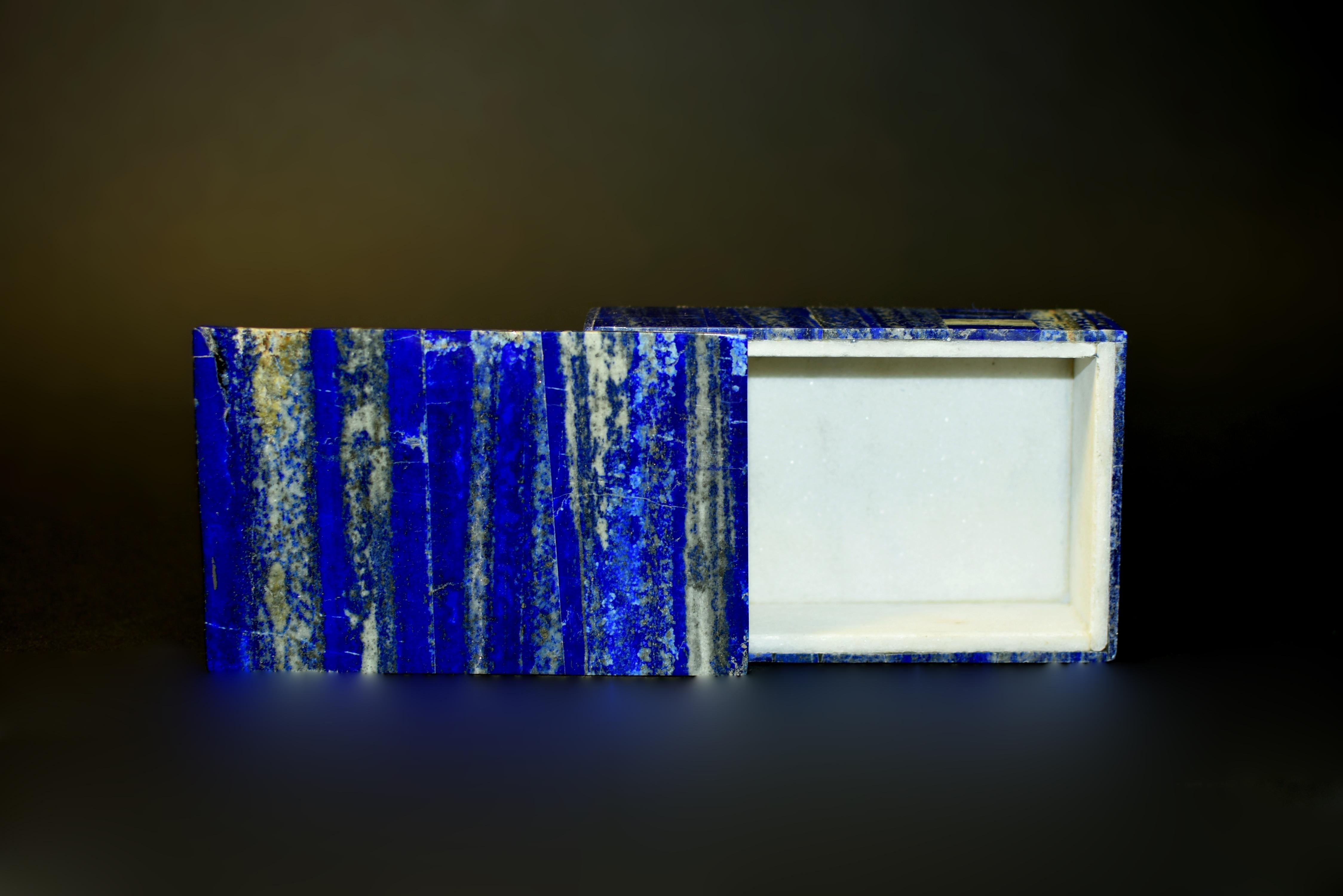 Natural Lapis Lazuli Box Beech Forest 3