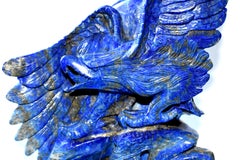 Natural Lapis Lazuli Eagle Sculpture, 8.2 Lb Large Statue