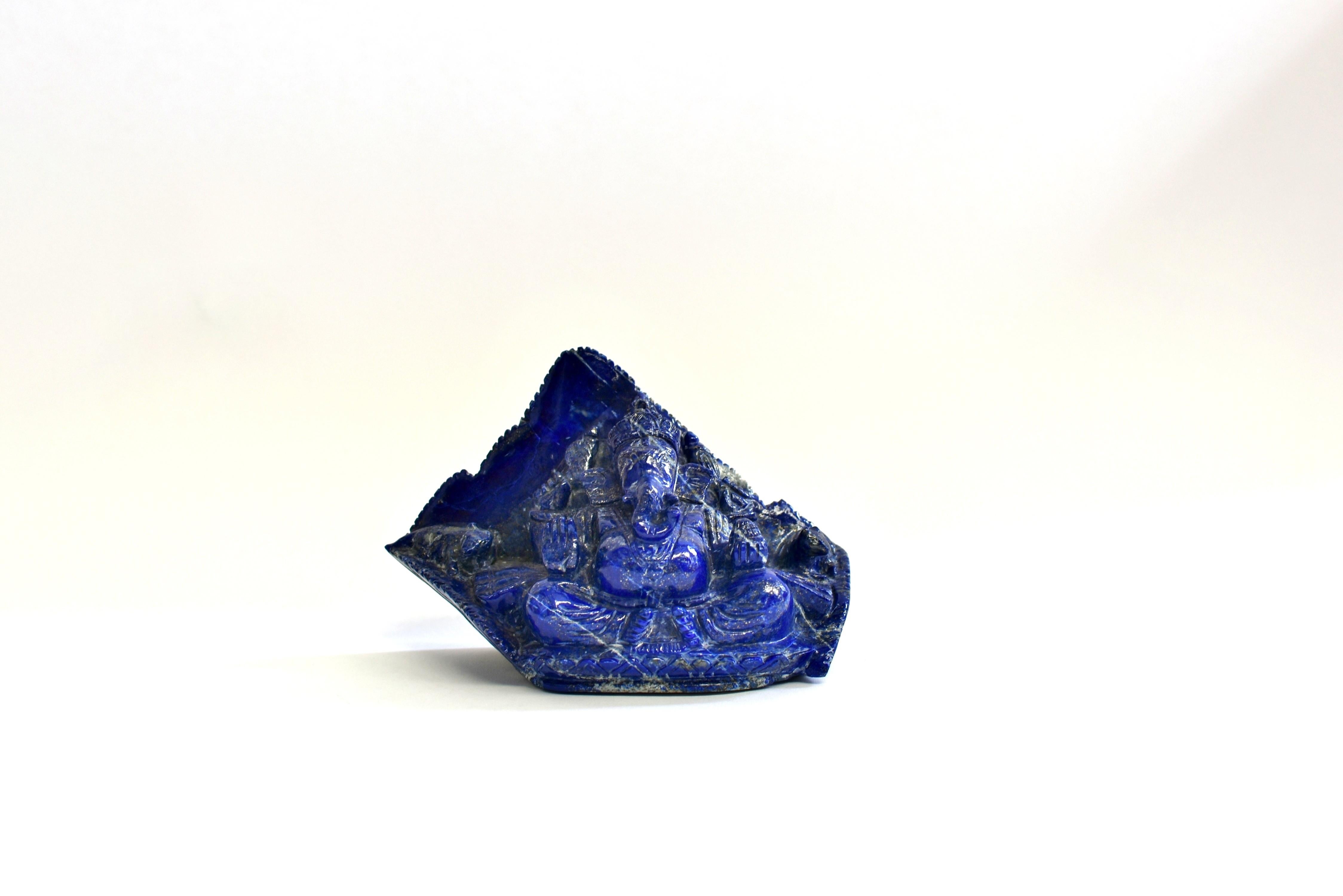 Natural Lapis Lazuli Ganesha For Sale 3