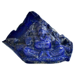 Vintage Natural Lapis Lazuli Ganesha