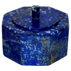 Natural Lapis Lazuli Octagonal Box Finest Grade