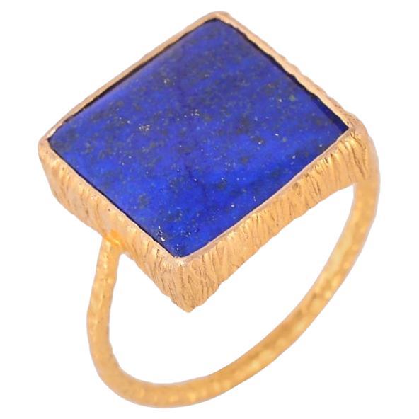 Natural Lapis Ring 18K gold