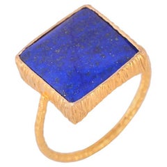 Natural Lapis Ring 18K gold