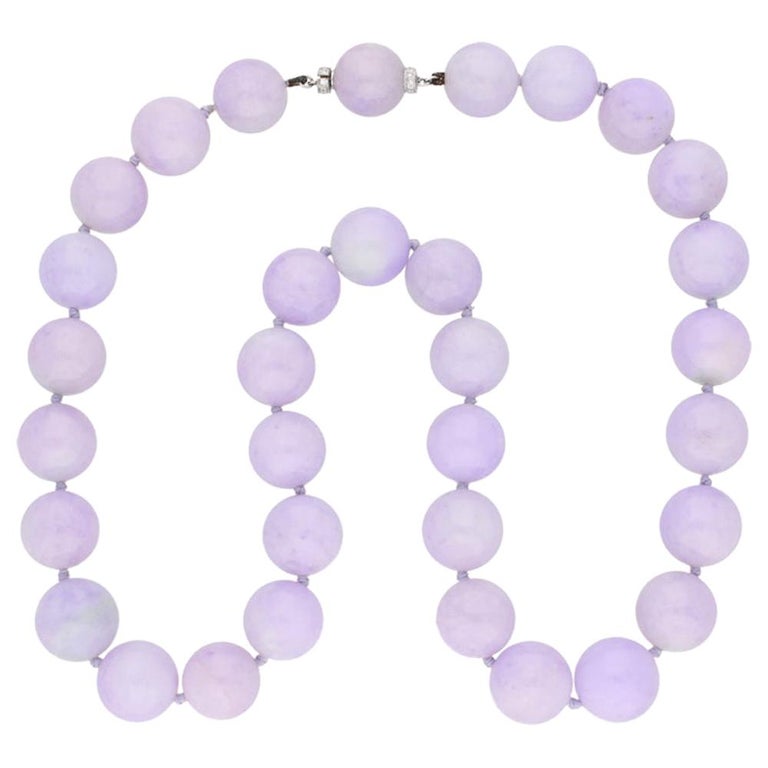 Buy Gold Triple Chain Bracelet, Lavender Jade Online at