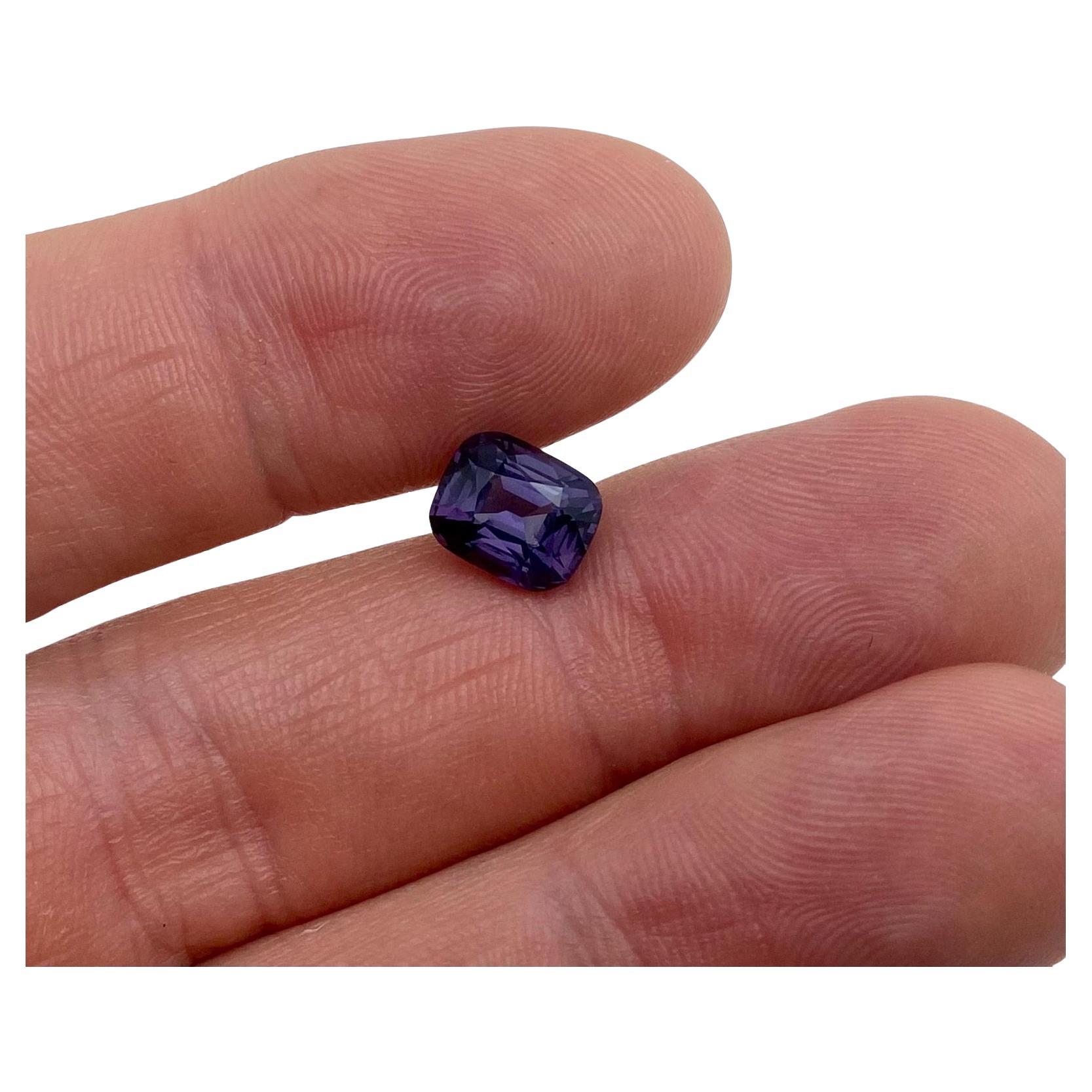 Natural Lavender Purple Spinel gemstone From Burma!

Laboratory certified
Gemstone Color: Lavender Purple
Gemstone Type: Spinel
Gemstone size: 9.15x7.58x5,56mm
Cut Grade: Very Good
Clarity/Grade: VS
Gemstone Shape: Cushion Cut
Gemstone Creation: