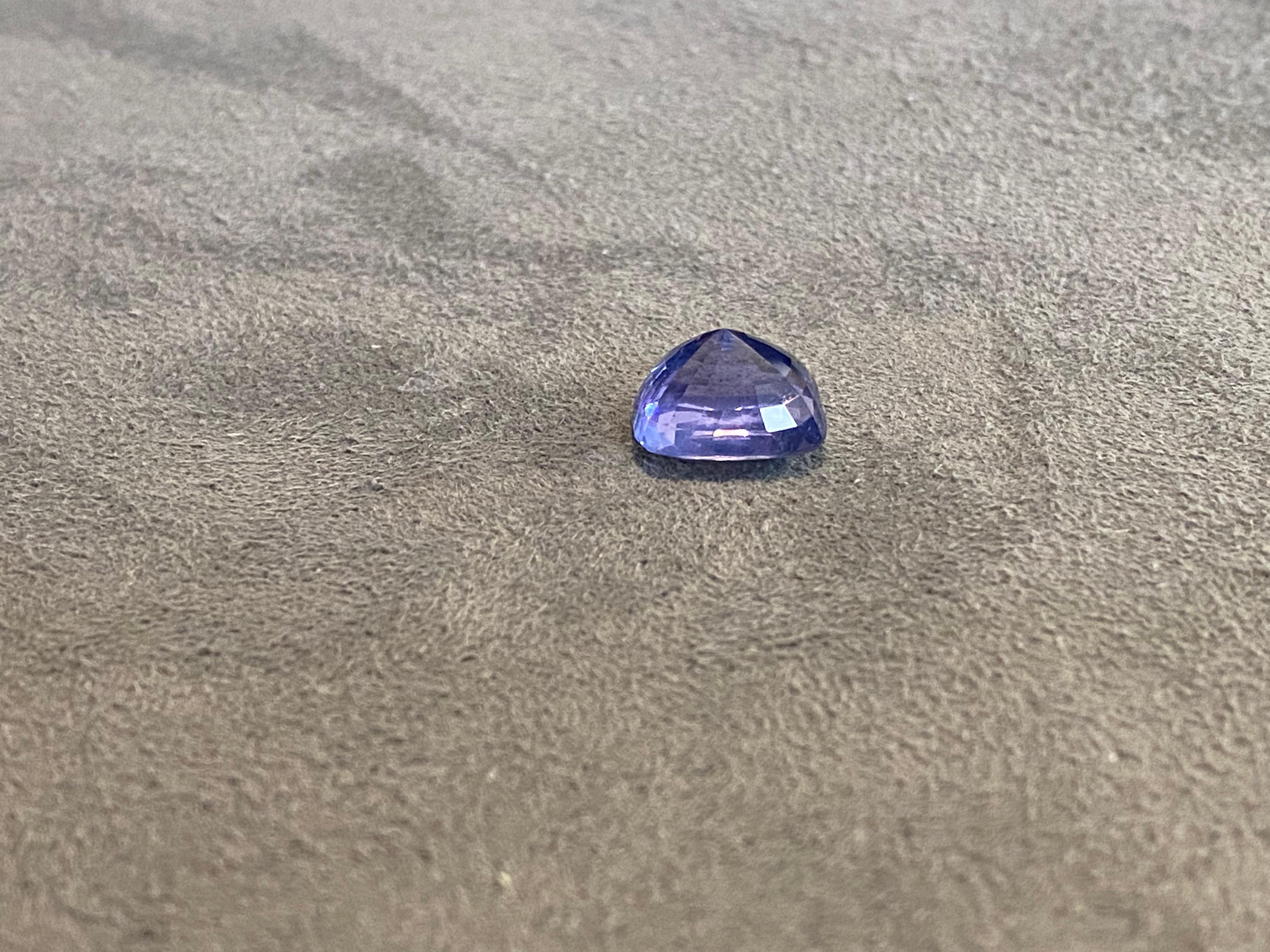 Natural Lavender Sapphire 12.34ct In New Condition For Sale In Genève, CH