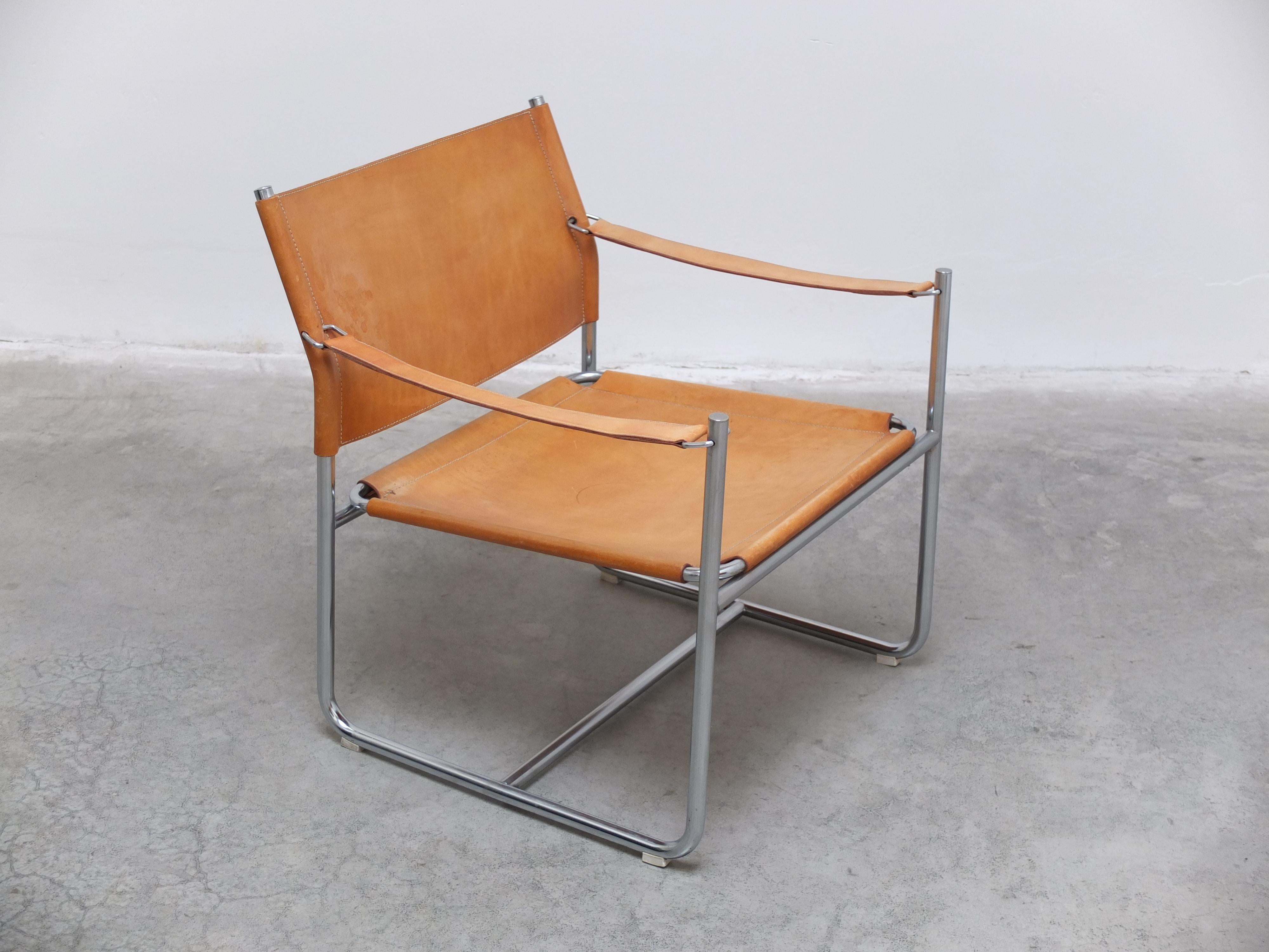 Loungesessel „Amiral“ aus Naturleder von Karin Mobring für IKEA, 1969 im Angebot 7