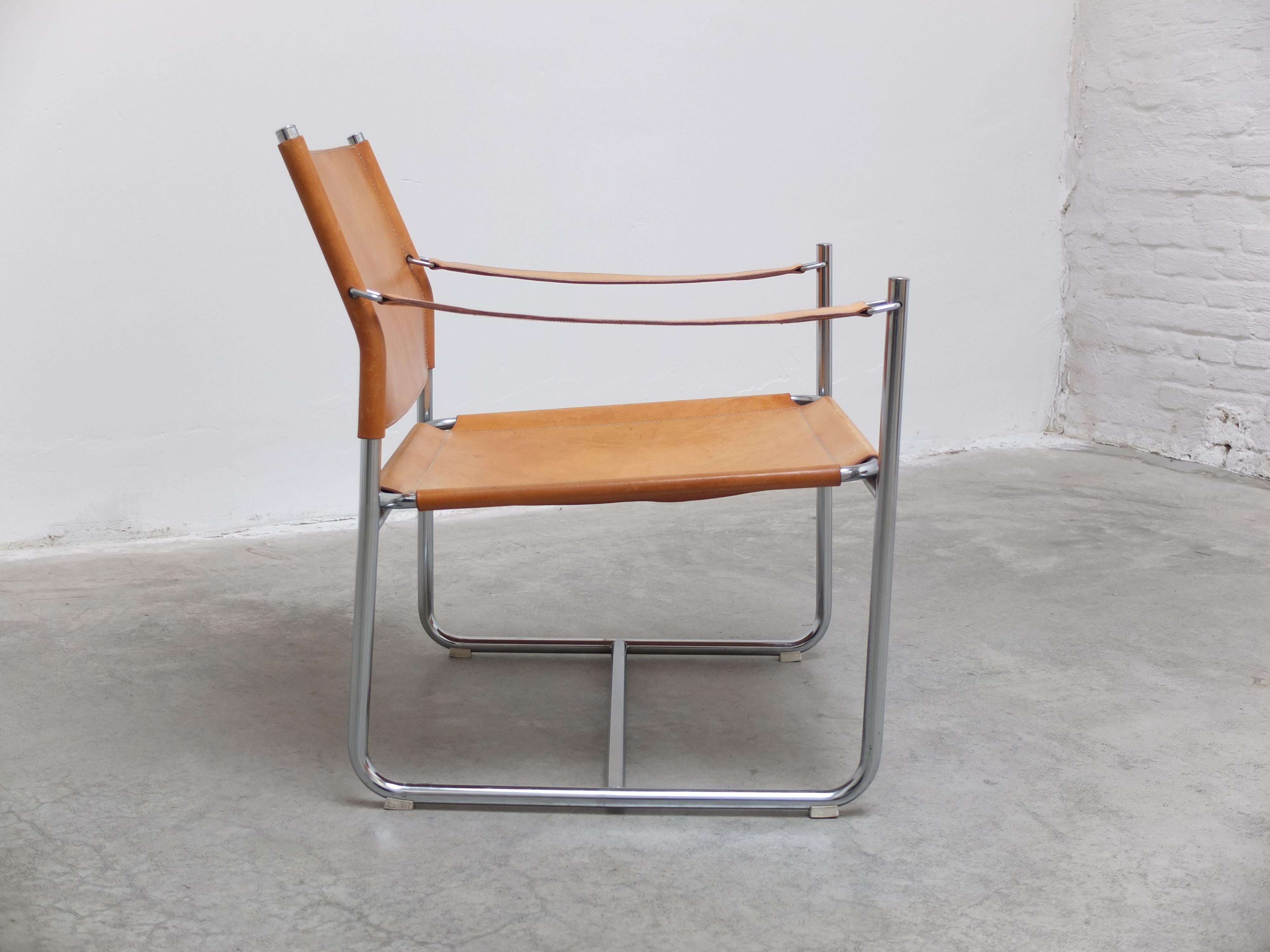 Loungesessel „Amiral“ aus Naturleder von Karin Mobring für IKEA, 1969 im Angebot 8