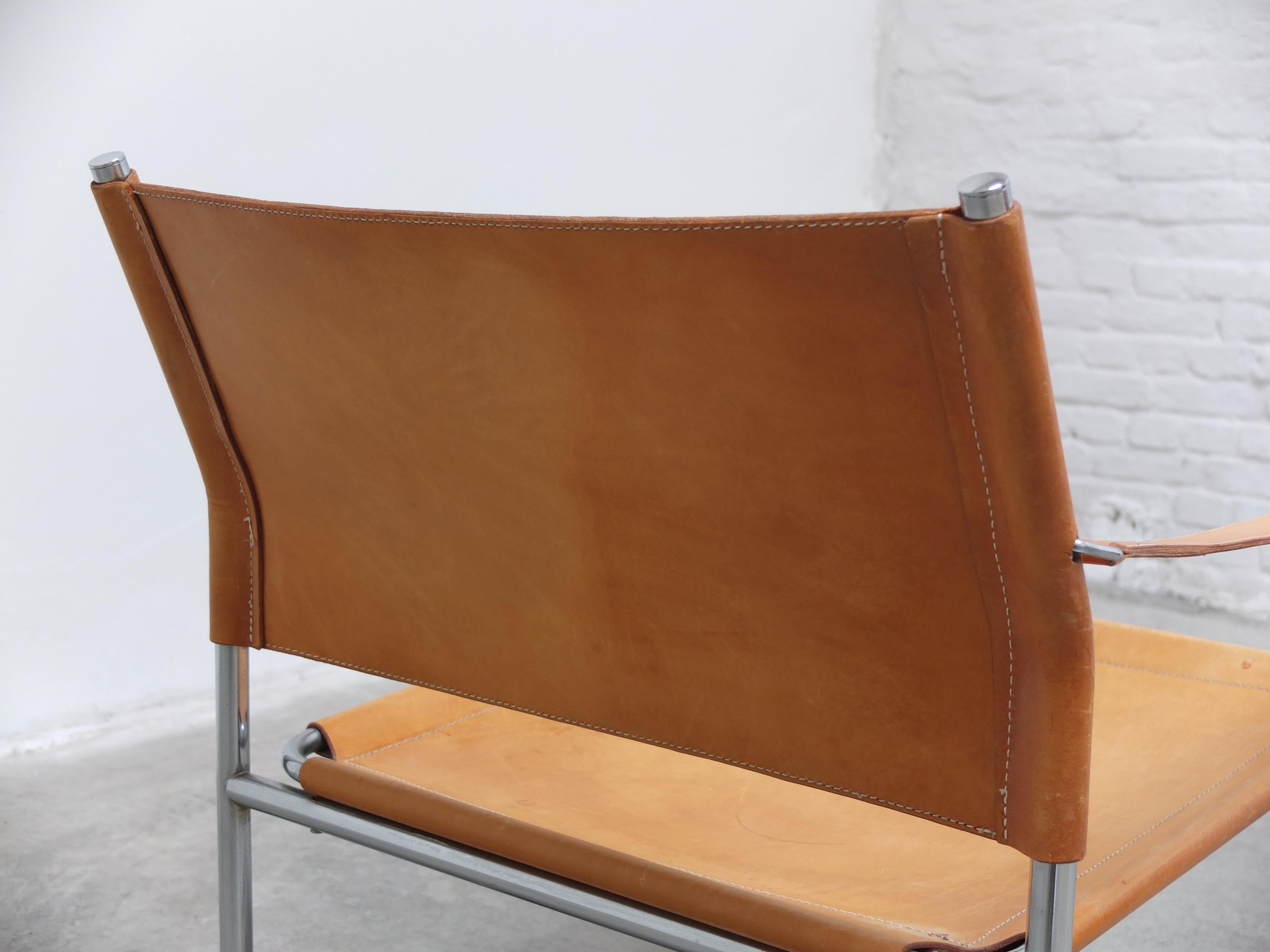 Loungesessel „Amiral“ aus Naturleder von Karin Mobring für IKEA, 1969 im Angebot 10